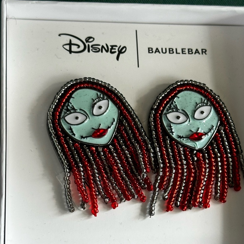 Disney sally nightmare before Christmas x Baublebar earrings